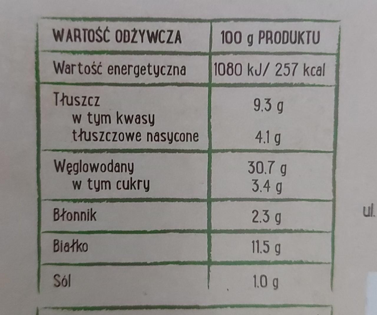 Pizza cztery sery Hortex kalorie kJ i wartości odżywcze Dine4Fit pl