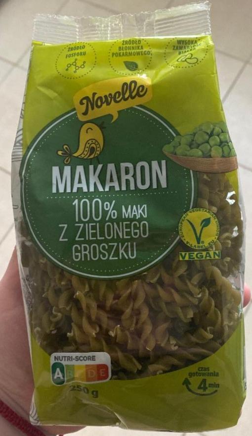 Makaron M Ki Z Zielonego Groszku Novelle Kalorie Kj I Warto Ci