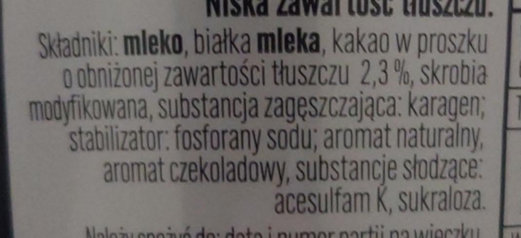 Pudding z wysoką zawartością protein smak czekoladowy Bakoma Men