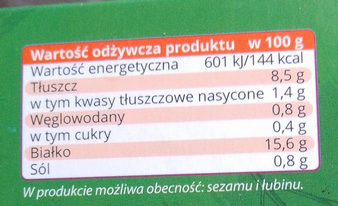 Tofu z ziołami NaturaVena kalorie kJ i wartości odżywcze Dine4Fit pl