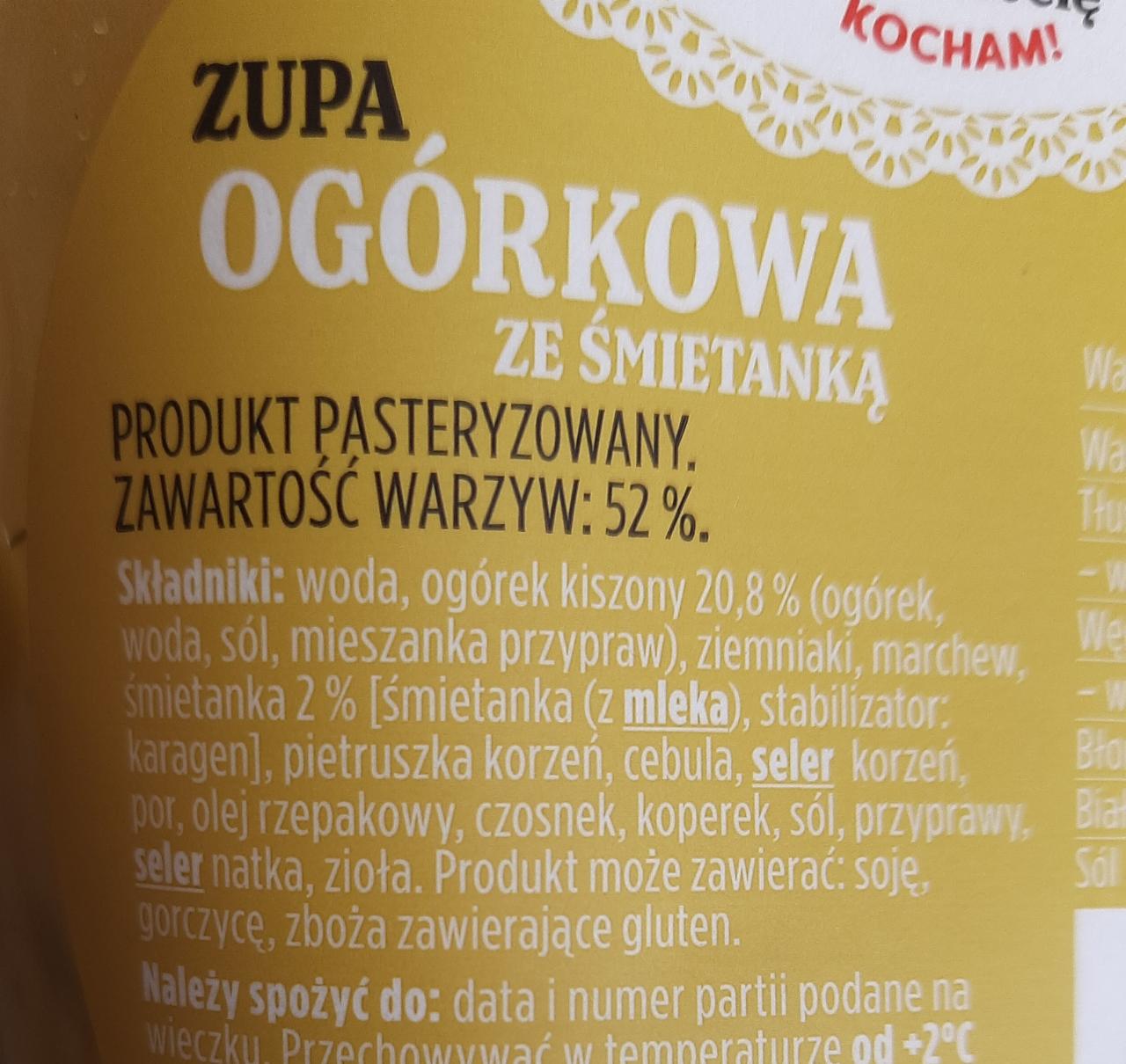 Jak Babci Kocham Zupa Og Rkowa Kalorie Kj I Warto Ci Od Ywcze