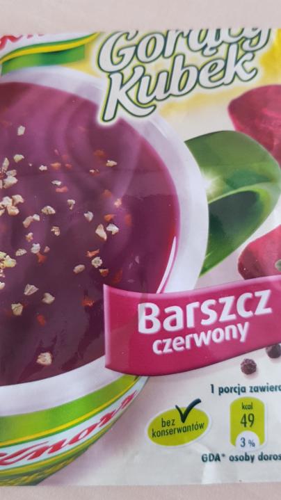 Gor Cy Kubek Barszcz Czerwony Knorr Kalorie Kj I Warto Ci Od Ywcze