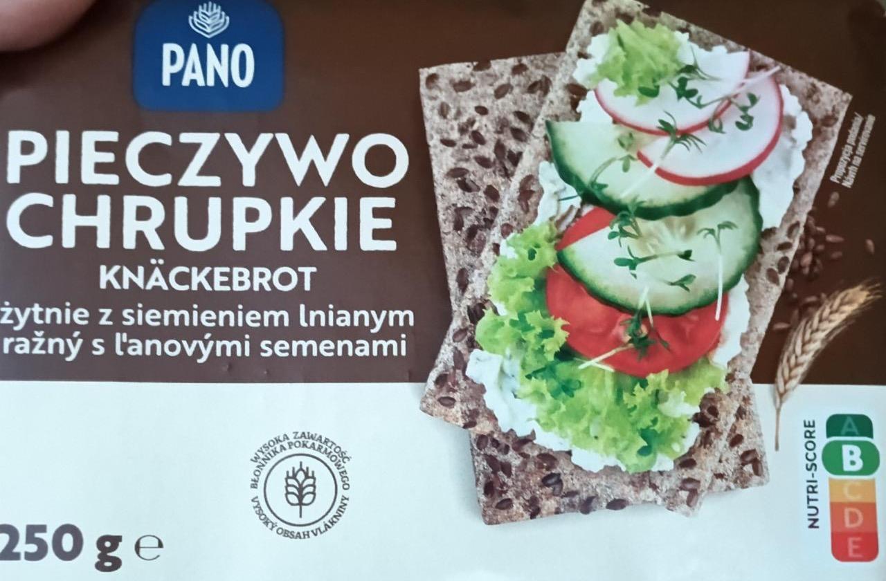 Zdjęcia - Pieczywo chrupkie żytnie z siemieniem lnianym Pano