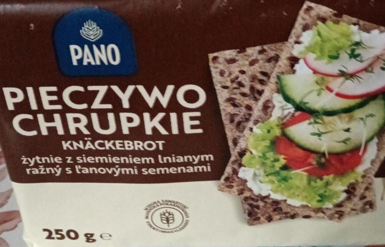 Zdjęcia - Pieczywo chrupkie żytnie z siemieniem lnianym Pano