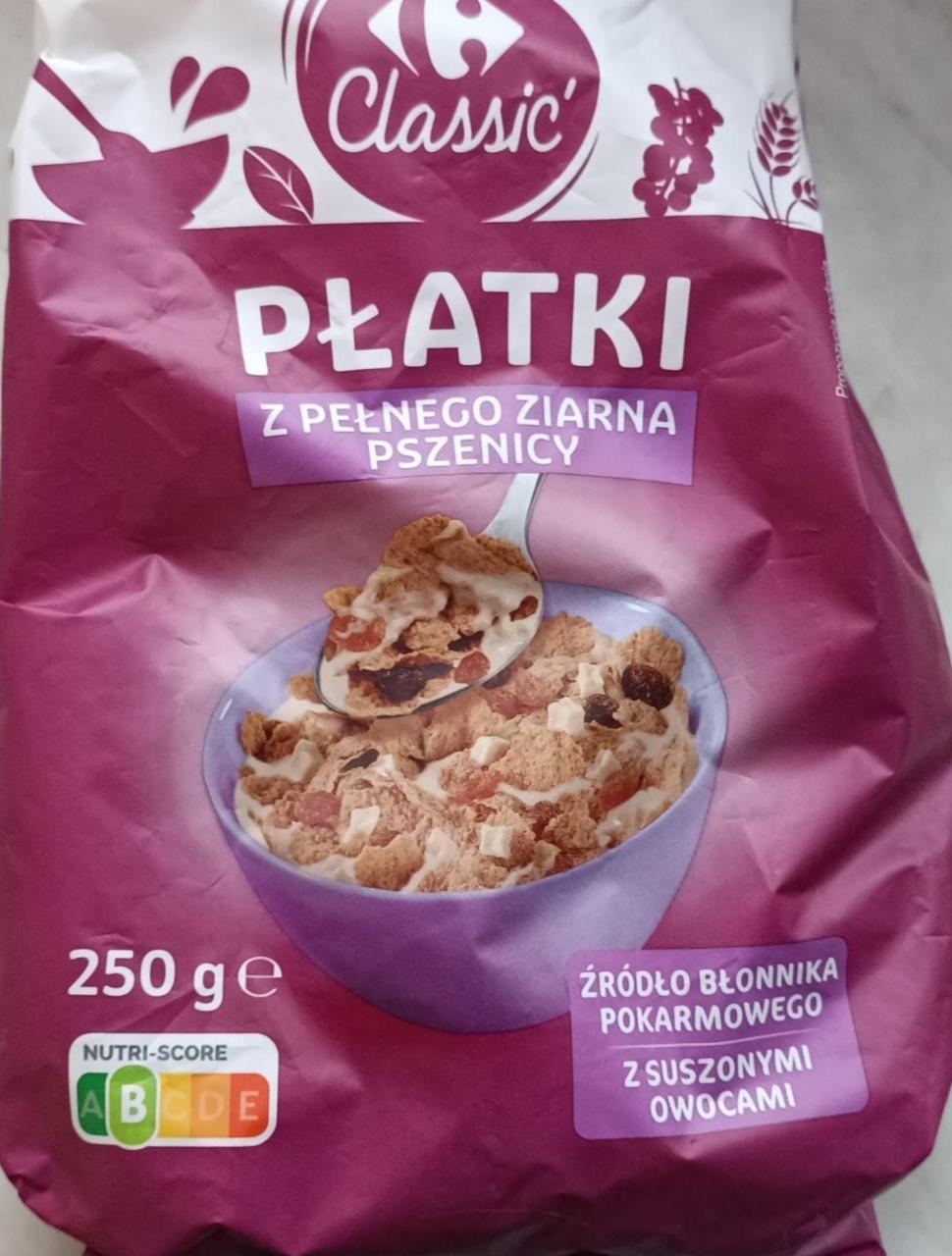 Zdjęcia - Płatki z pełnego ziarna pszenicy Carrefour Classic