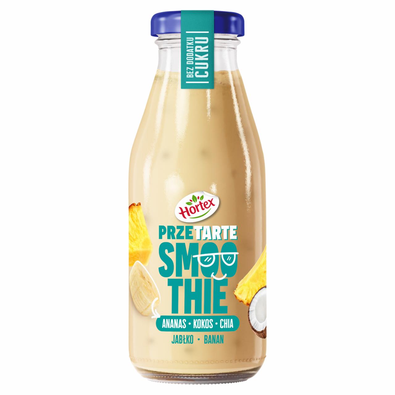 Zdjęcia - Hortex Przetarte Smoothie ananas kokos chia jabłko banan 250 ml