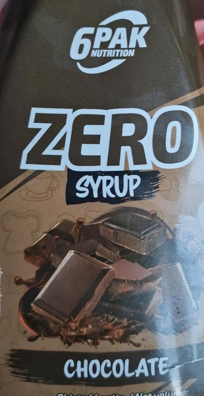 Zdjęcia - Zero syrop chocolate 6PAK Nutrition