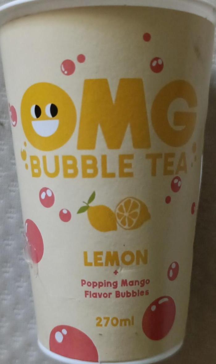 Zdjęcia - Bubble tea lemon + popping mango flavor bubbles OMG