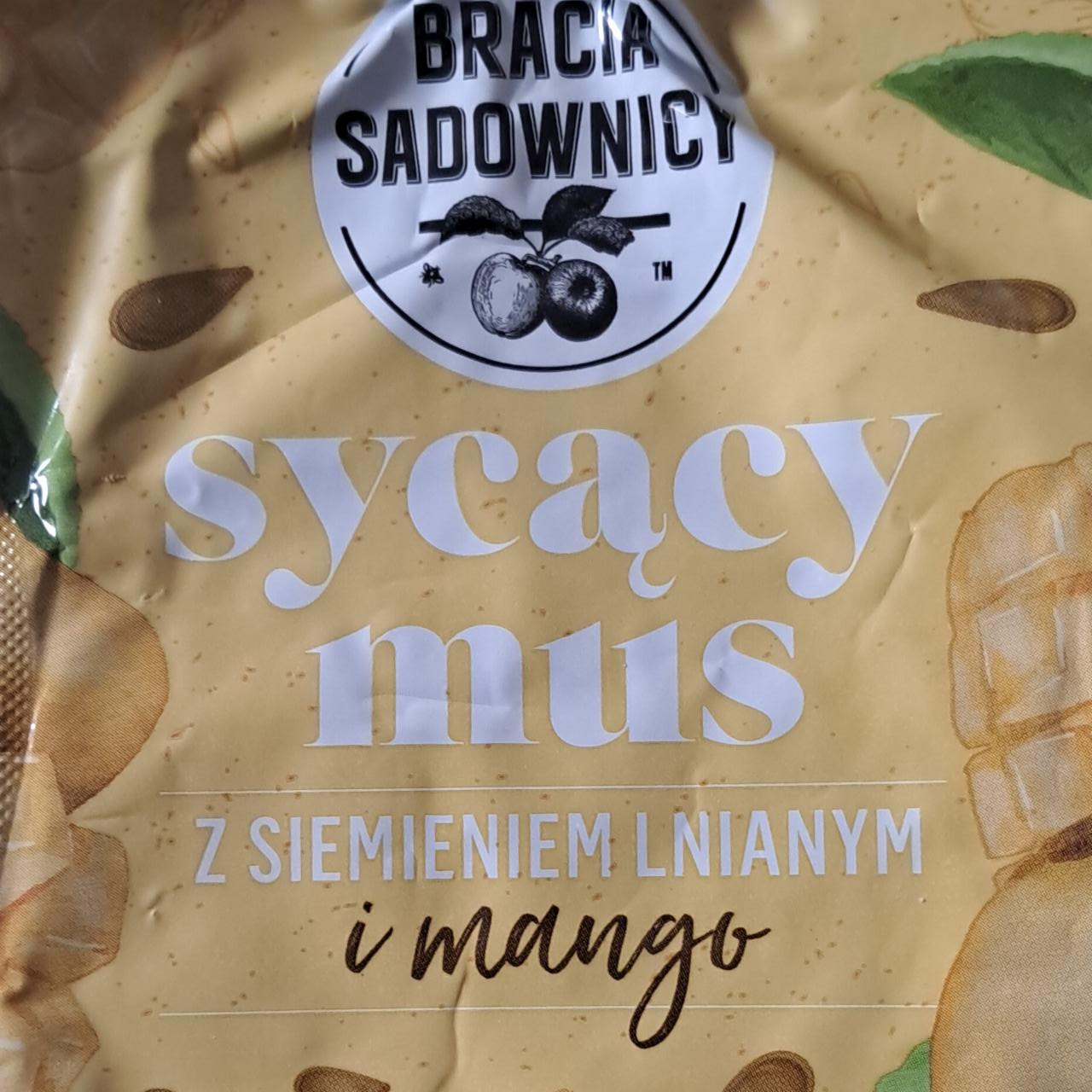 Zdjęcia - Sycący mus z siemieniem lnianym i mango Bracia Sadownicy