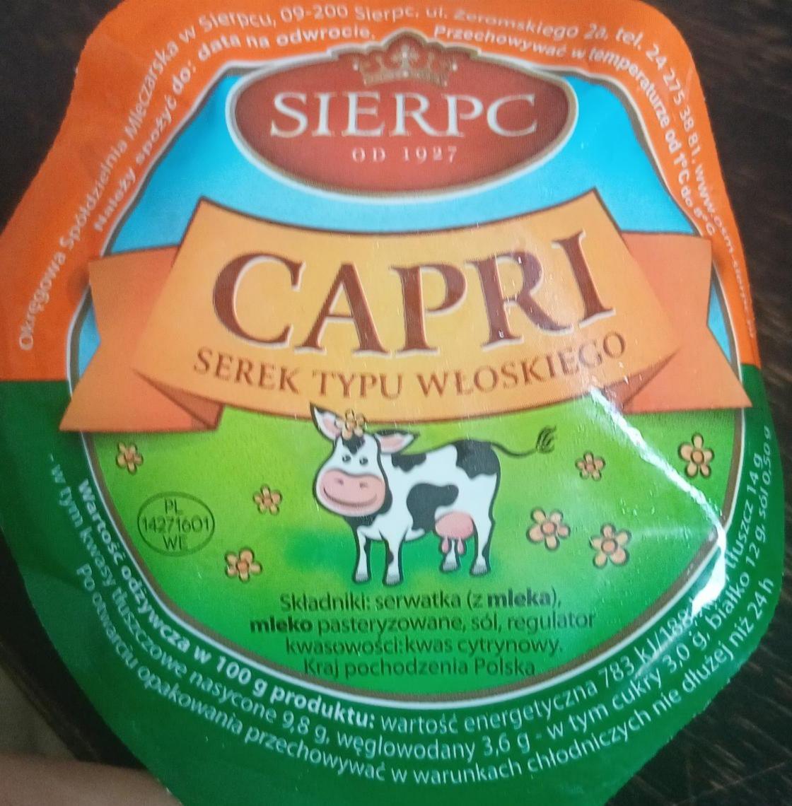 Zdjęcia - Serek Capri typu włoskiego Sierpc