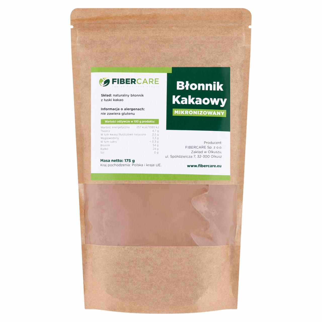 Zdjęcia - Fibercare Błonnik kakaowy mikronizowany 175 g