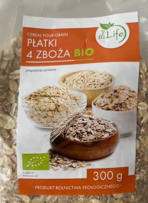 Zdjęcia - BioLife Płatki 4 zboża bio 300 g