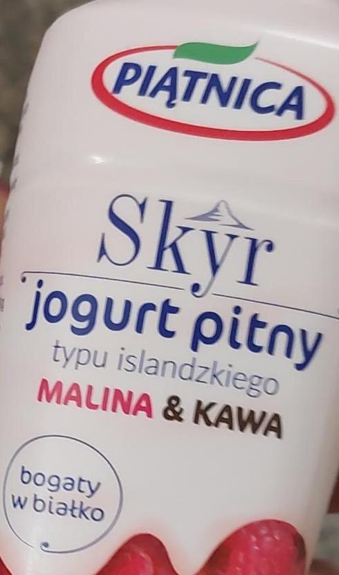 Zdjęcia - Skyr jogurt pitny typu islandzkiego malina & kawa Piątnica