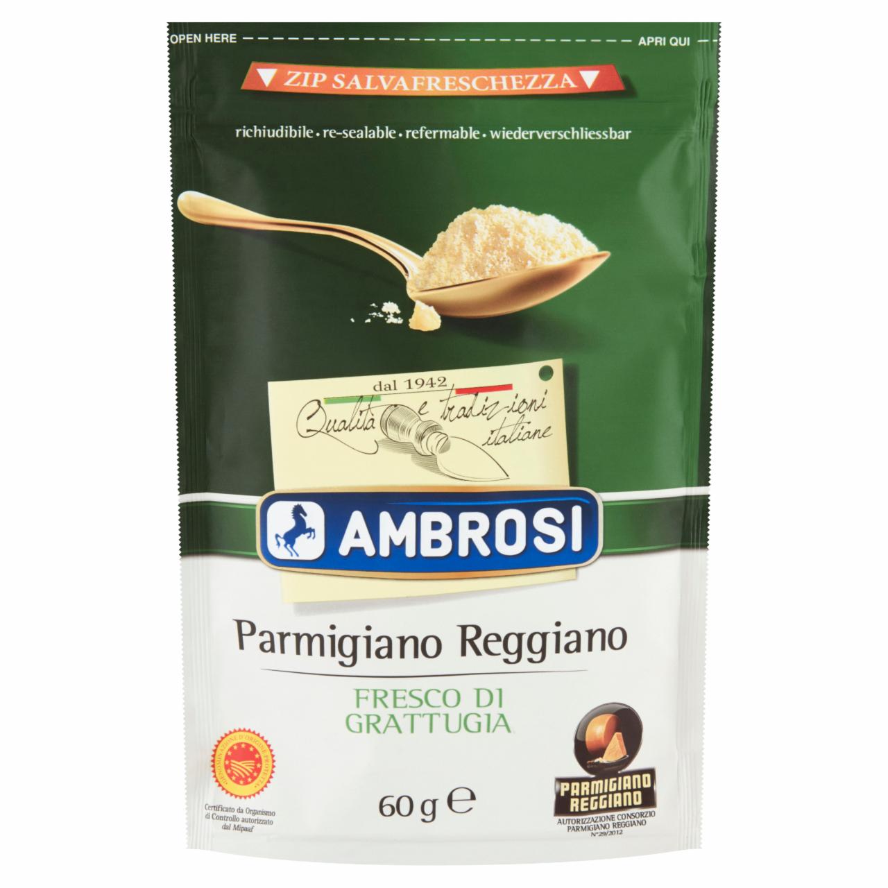 Zdjęcia - Ambrosi Ser tarty parmigiano reggiano DOP 60 g