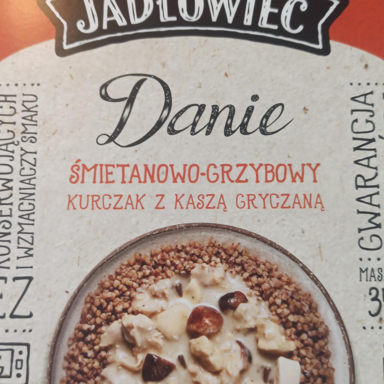 Zdjęcia - Danie śmietanowo grzybowy kurczak z kaszą gryczaną Jadłowiec