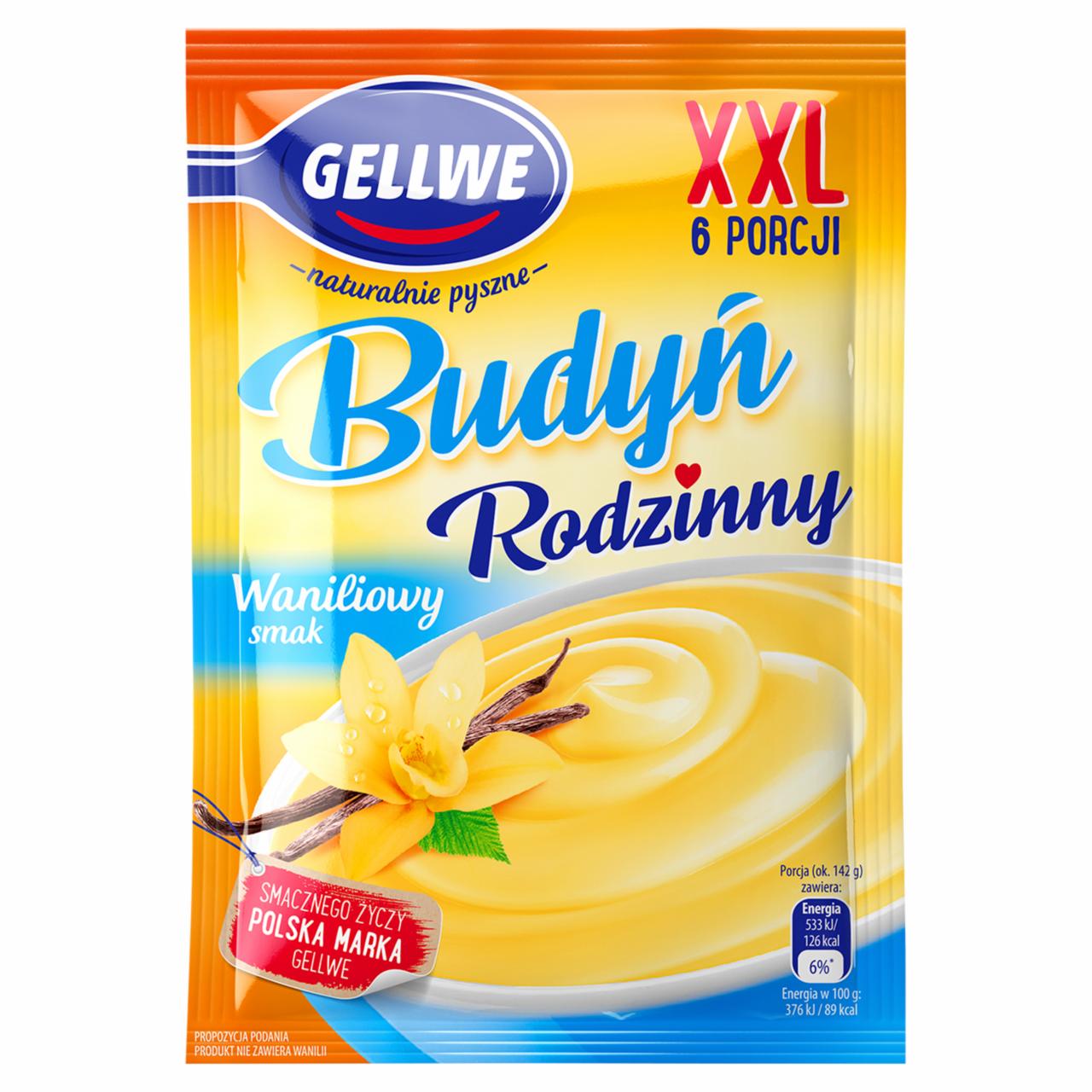 Zdjęcia - Gellwe Budyń rodzinny waniliowy smak 64 g