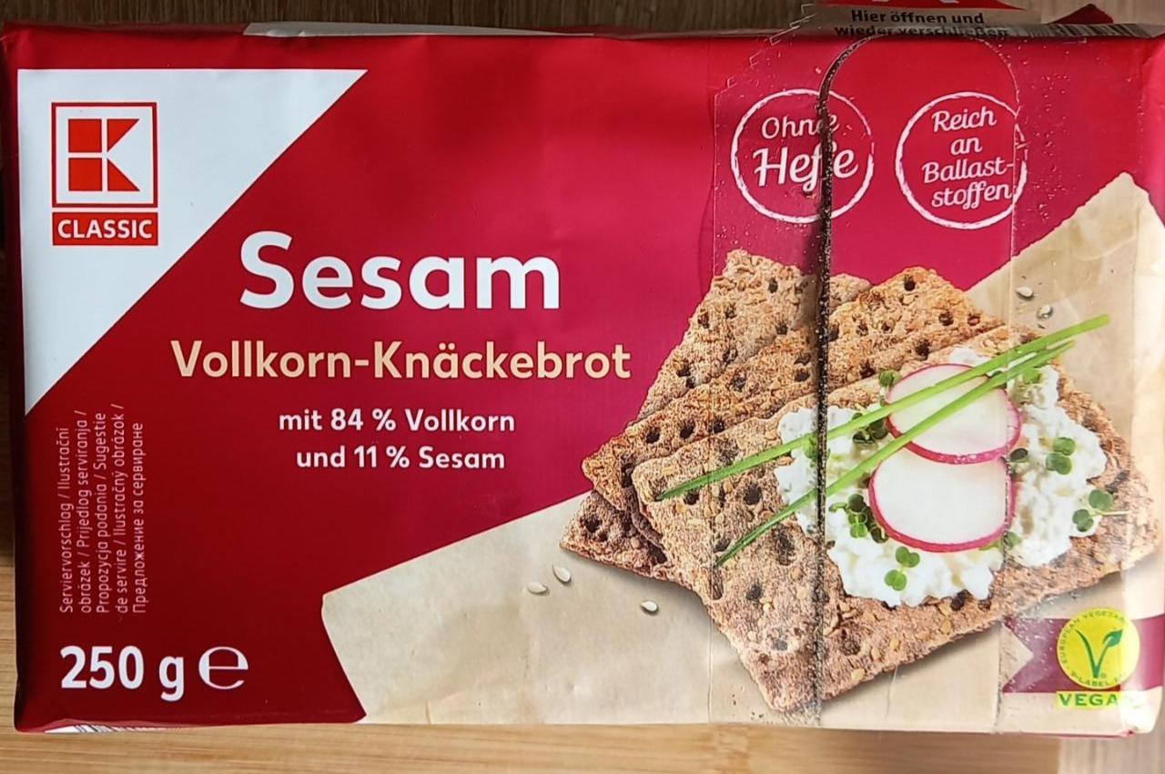 Zdjęcia - Sesam vollkorn-knäckebrot K-Classic