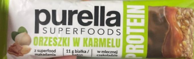 Zdjęcia - Baton orzeszki w karmelu Purella Superfoods