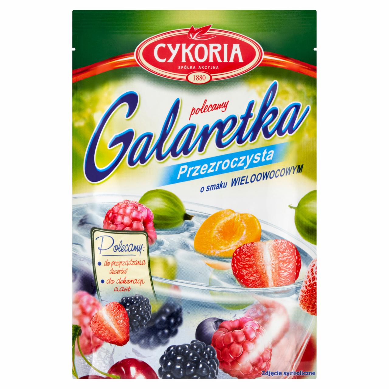 Zdjęcia - Cykoria Galaretka przezroczysta o smaku wieloowocowym 75 g