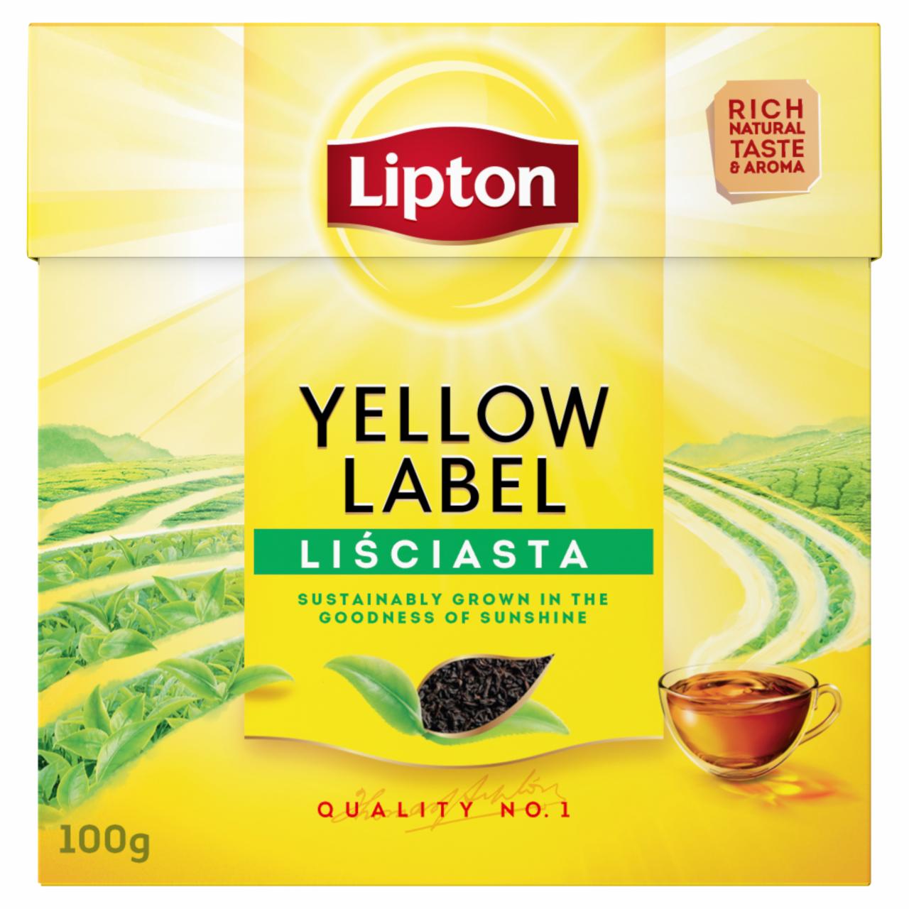 Zdjęcia - Lipton Yellow Label Herbata czarna liściasta 100 g