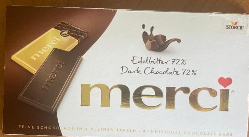 Zdjęcia - Dark chocolate 72% Merci