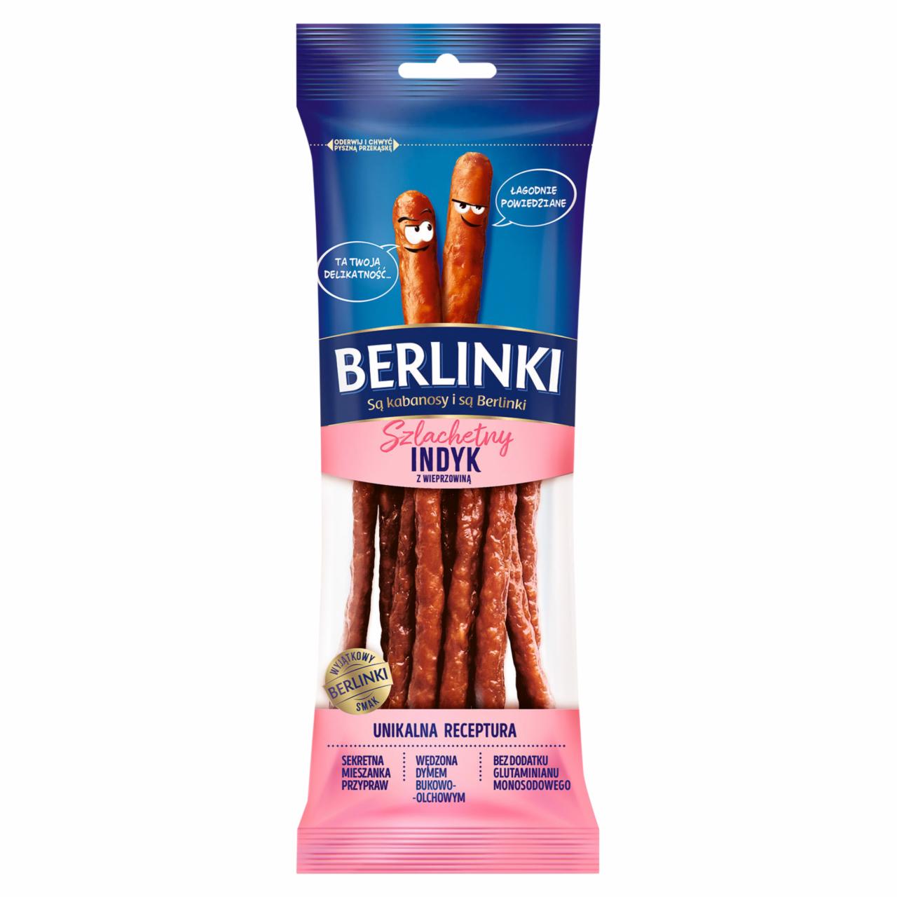 Zdjęcia - Berlinki Kiełbasa szlachetny indyk z wieprzowiną 85 g