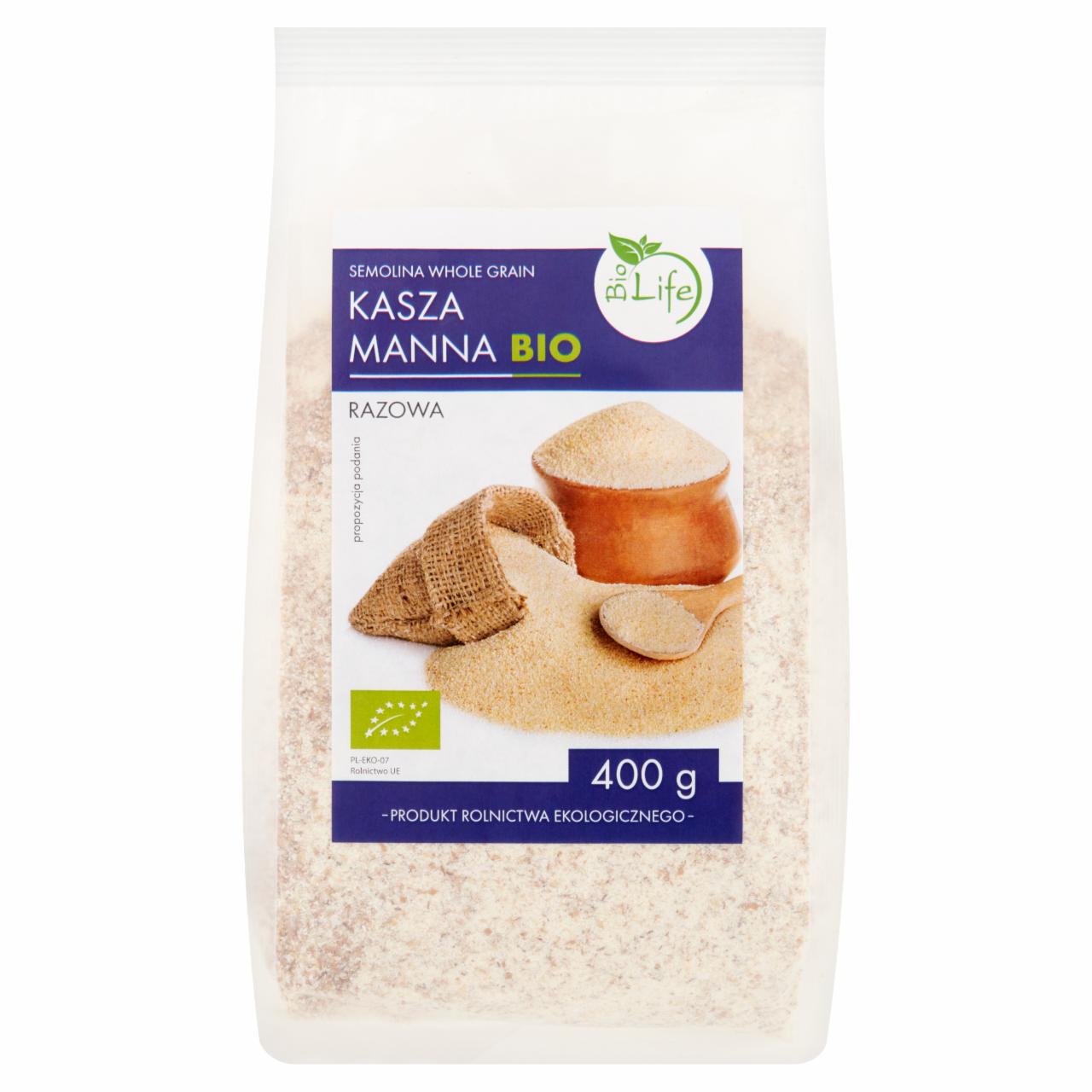 Zdjęcia - BioLife Kasza manna bio razowa 400 g