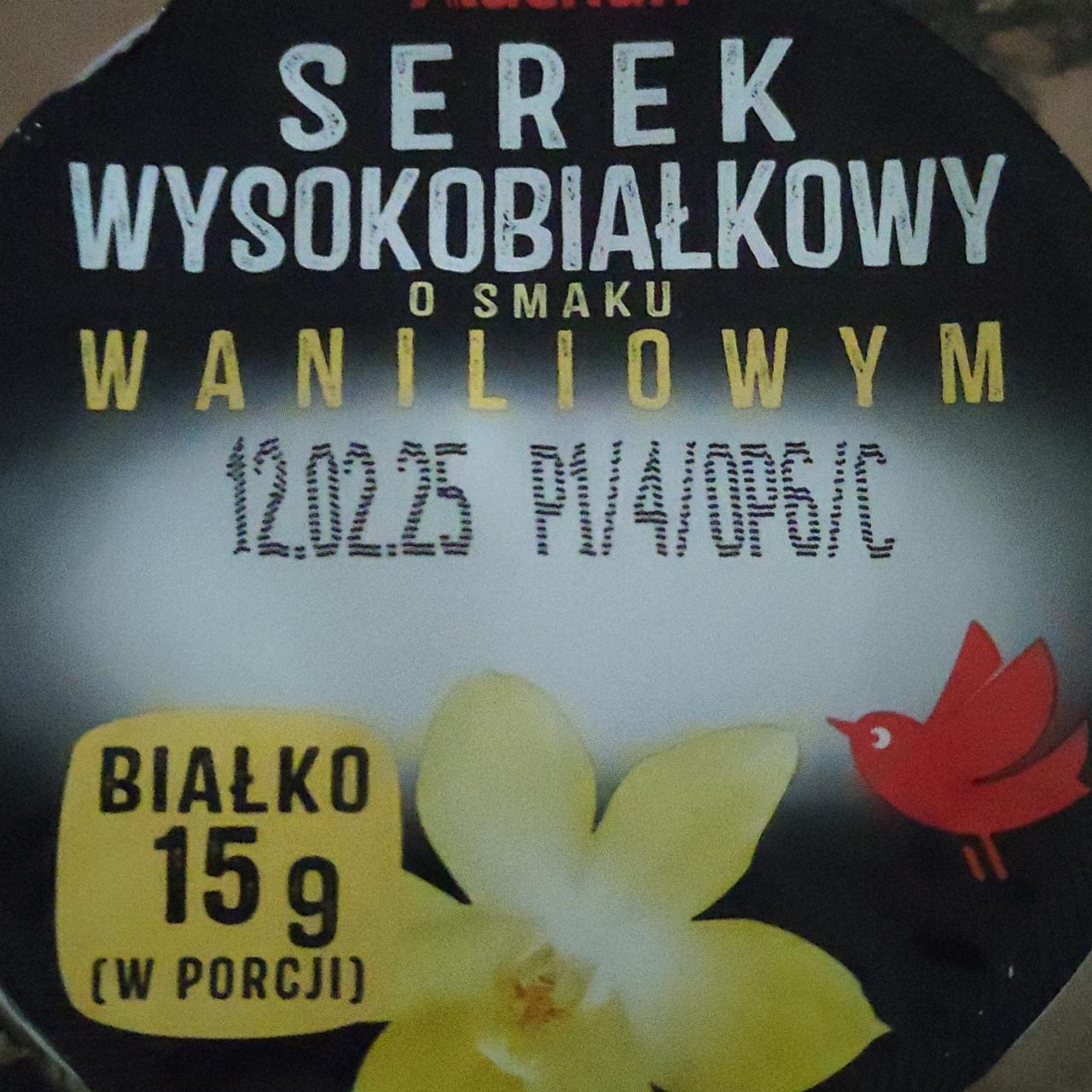 Zdjęcia - Serek wysokobiałkowy o smaku waniliowym Auchan