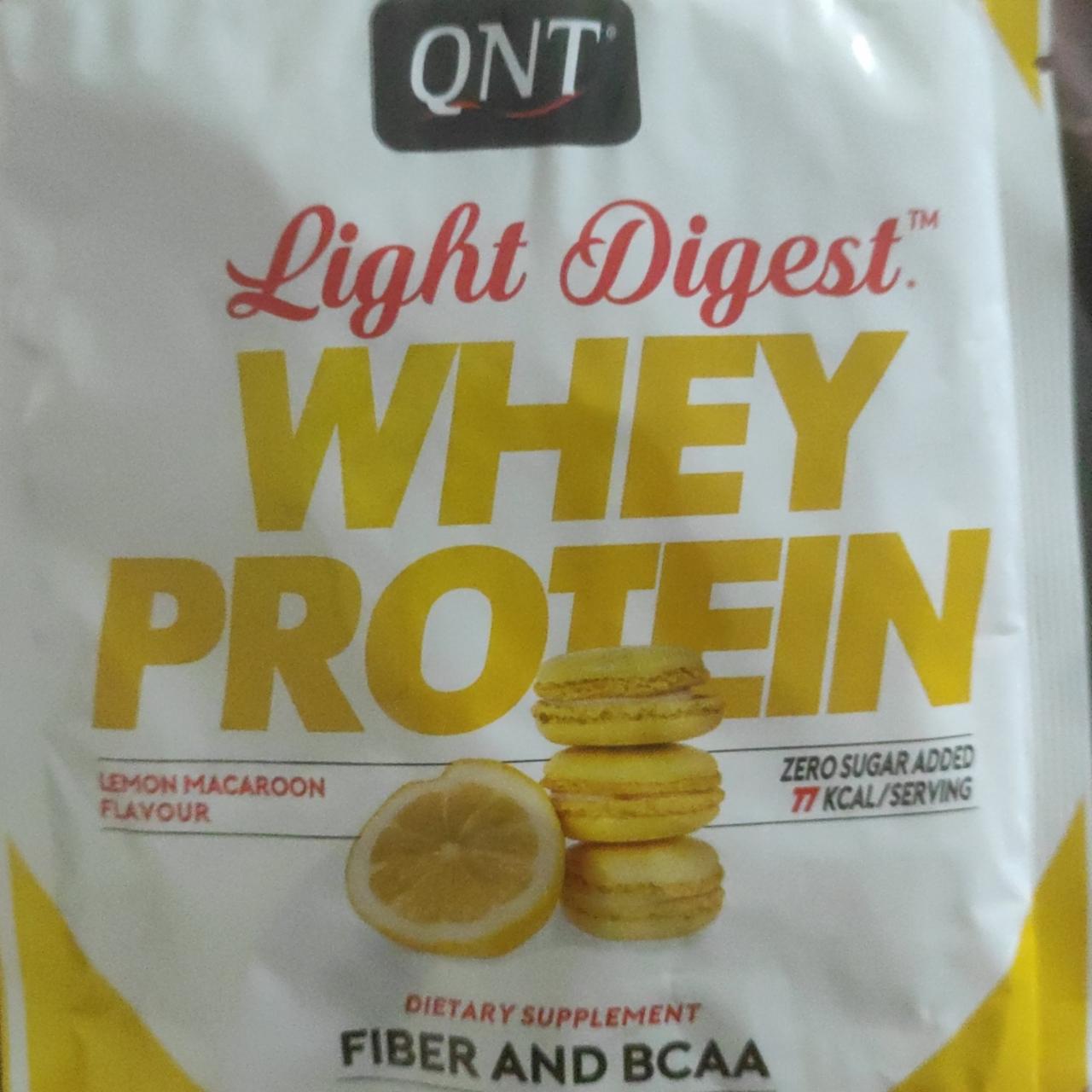 Zdjęcia - Light Digest Whey Protein Lemon Macaroon QNT