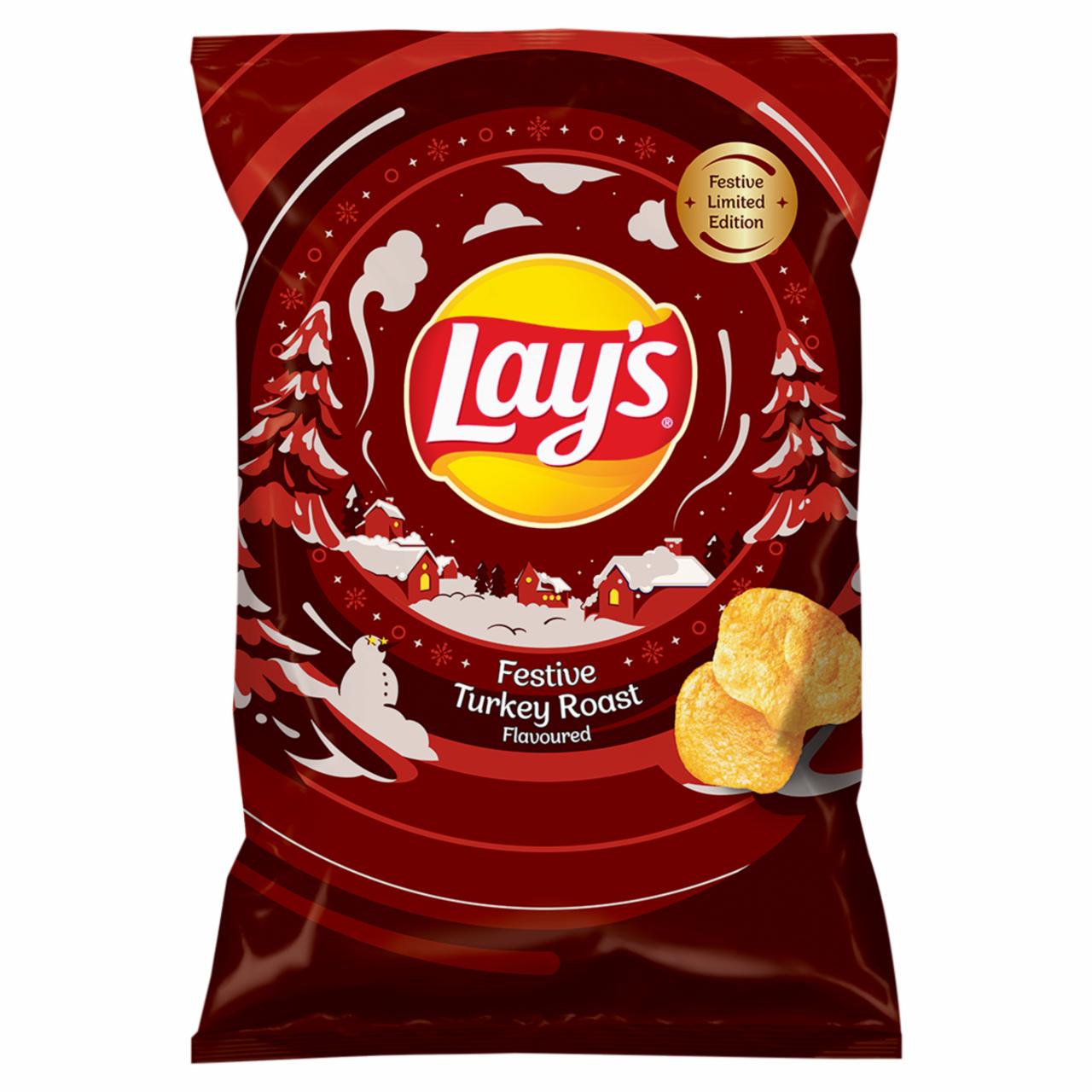 Zdjęcia - Lay's Chipsy ziemniaczane o smaku pieczeni z indyka 130 g