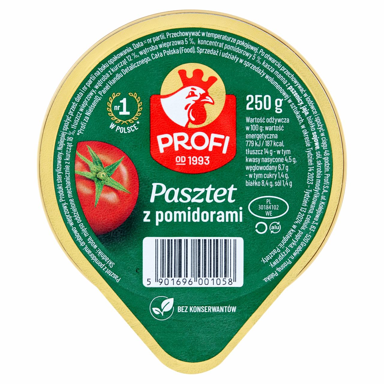 Zdjęcia - Profi Pasztet z pomidorami 250 g