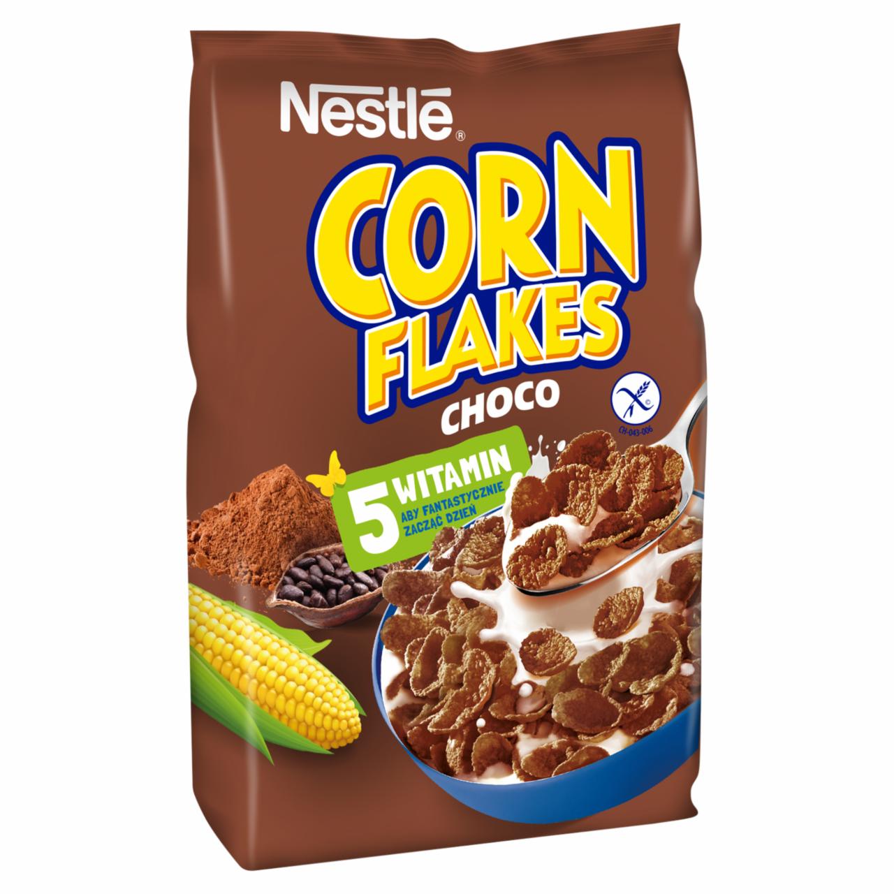 Zdjęcia - Nestlé Corn Flakes Choco Chrupiące płatki kukurydziane o smaku czekoladowym 450 g