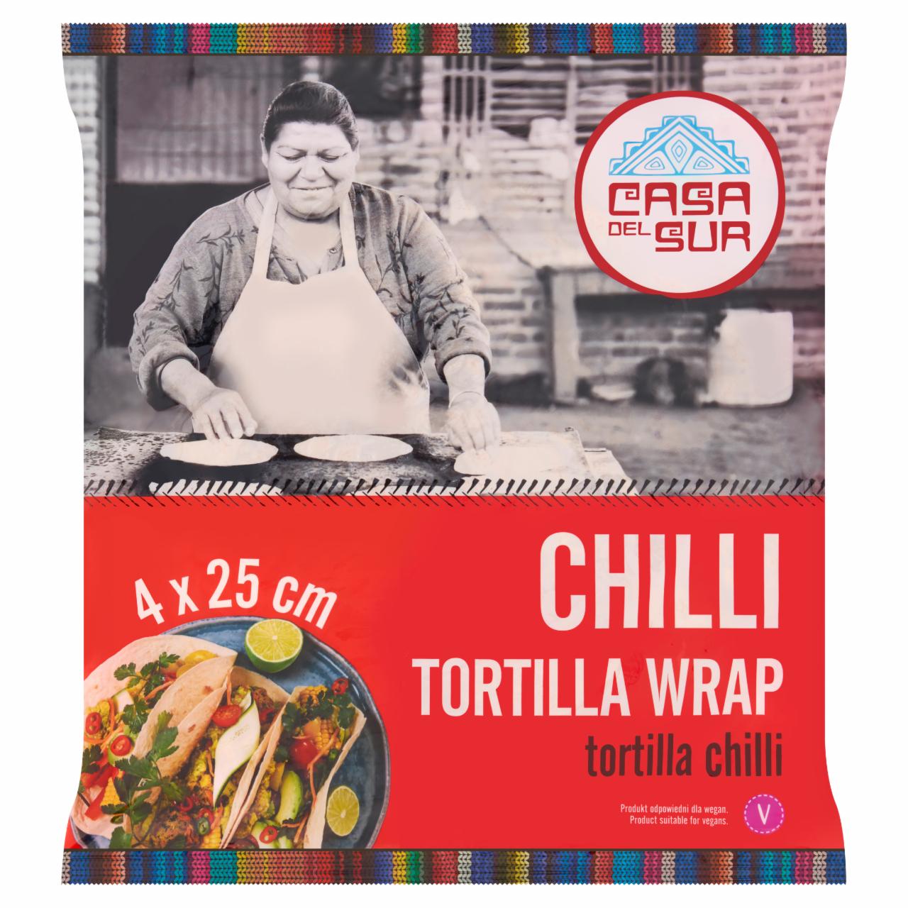 Zdjęcia - Casa Del Sur Tortilla chilli 25 cm 240 g (4 sztuki)