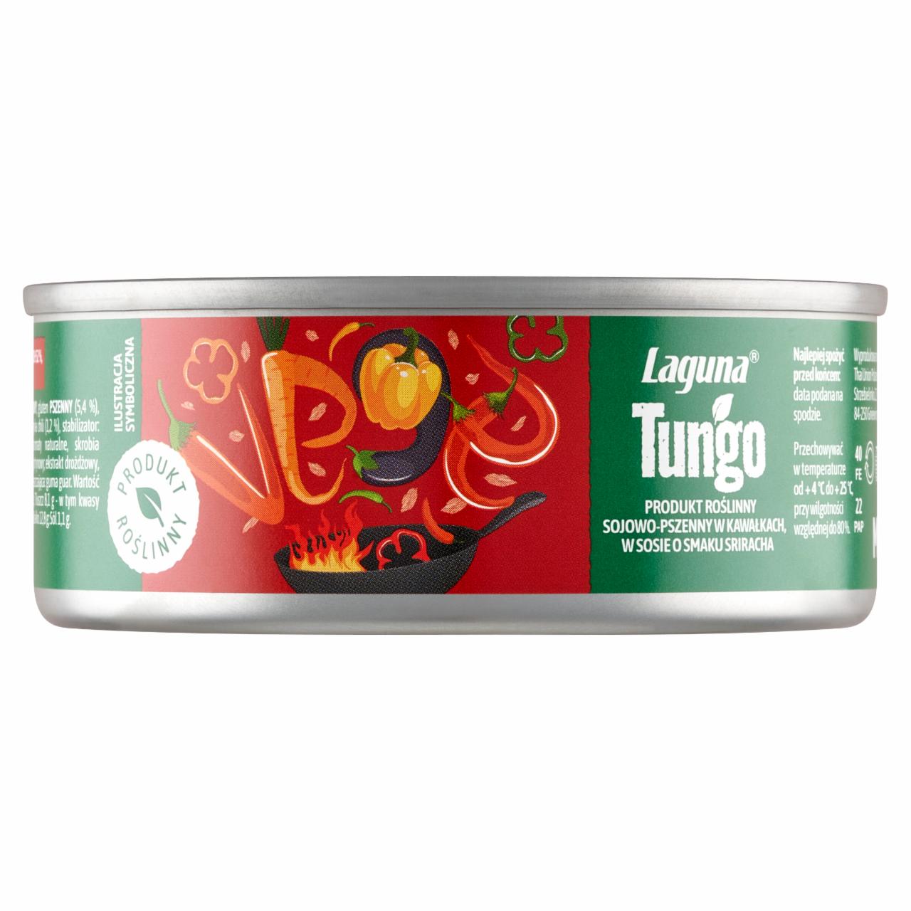 Zdjęcia - Laguna Tungo Produkt sojowo-pszenny w kawałkach w sosie o smaku sriracha 100 g