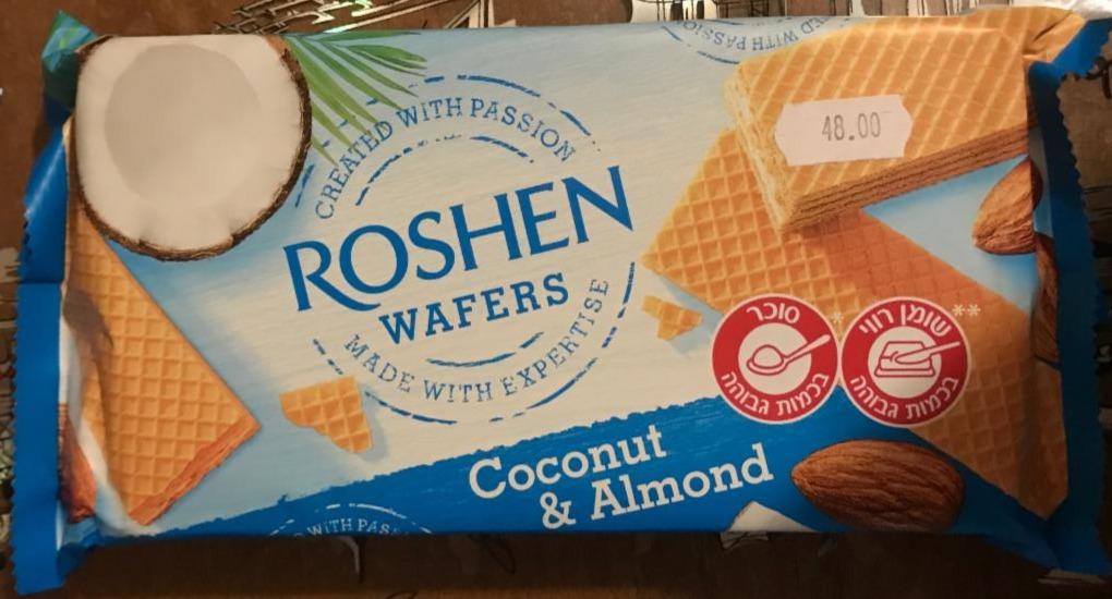 Zdjęcia - Wafers Coconut & Almond Roshen