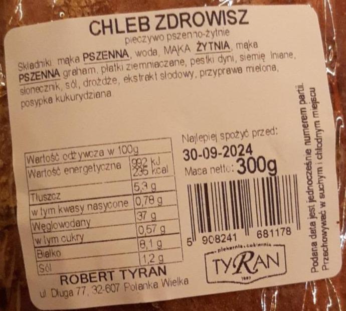 Zdjęcia - Chleb zdrowisz pszenno żytni Piekarnia Tyran