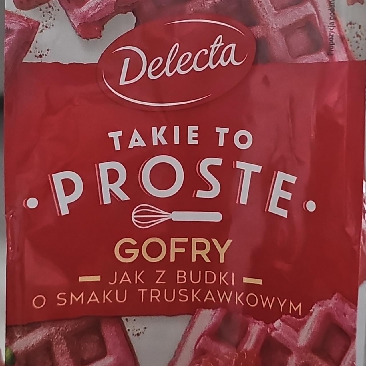 Zdjęcia - Gofry jak z budki o smaku truskawkowym Delecta