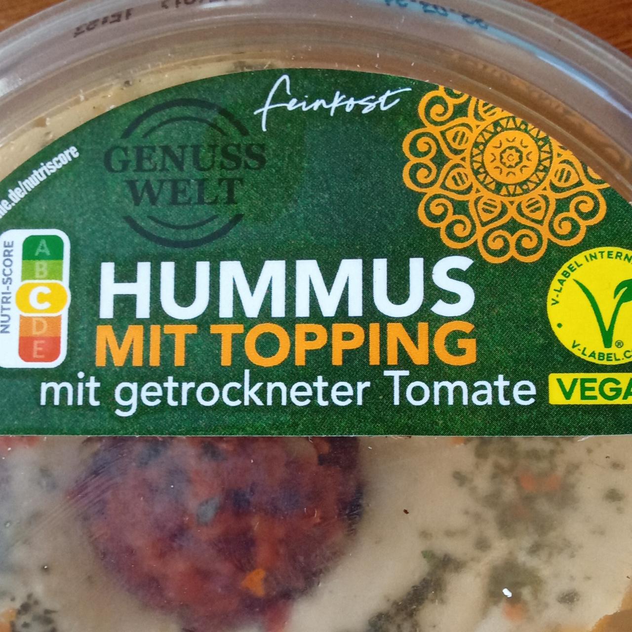 Zdjęcia - Hummus mit topping mit getrockener tomate Genus Welt