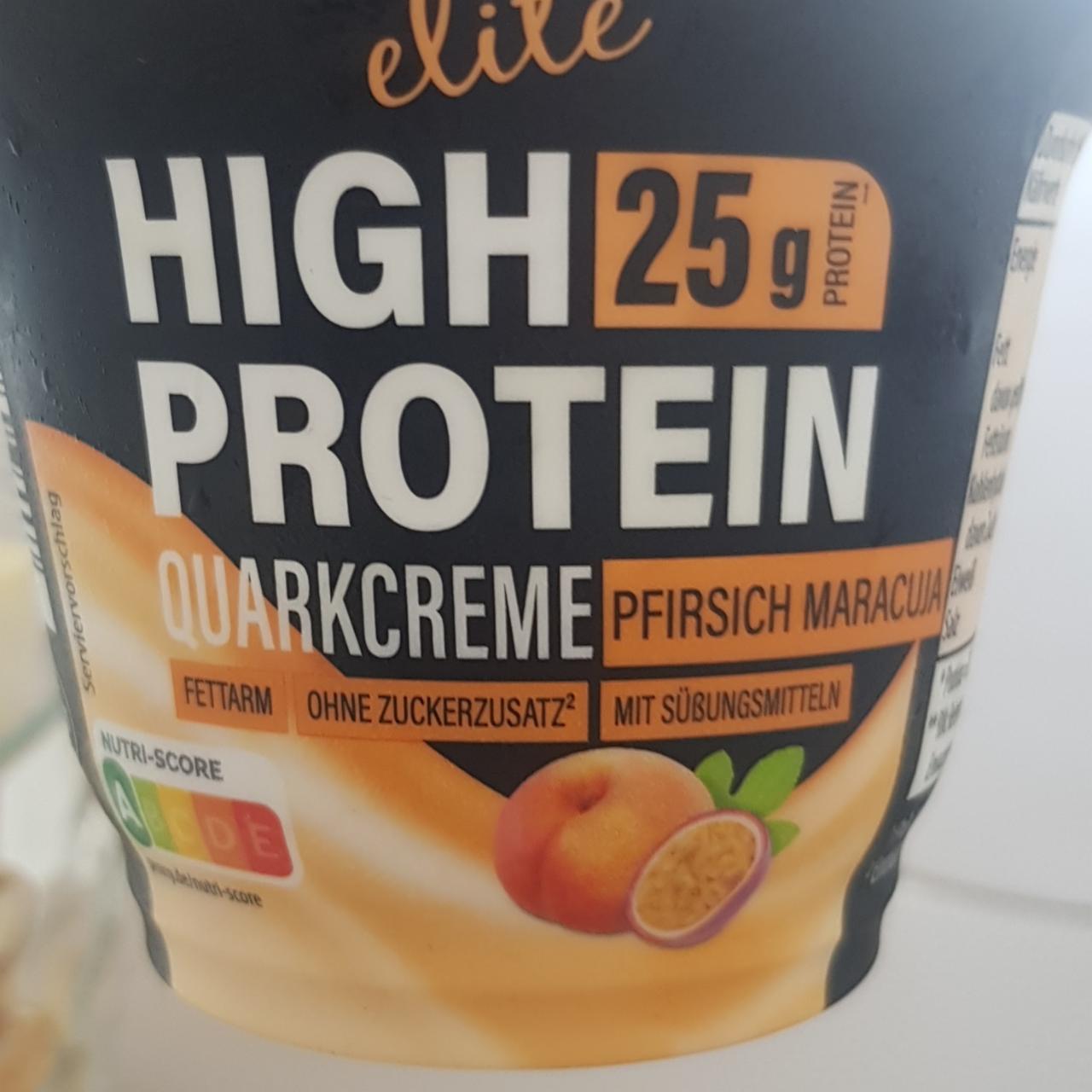 Zdjęcia - High protein quarkcreme pfirsich maracuja Elite