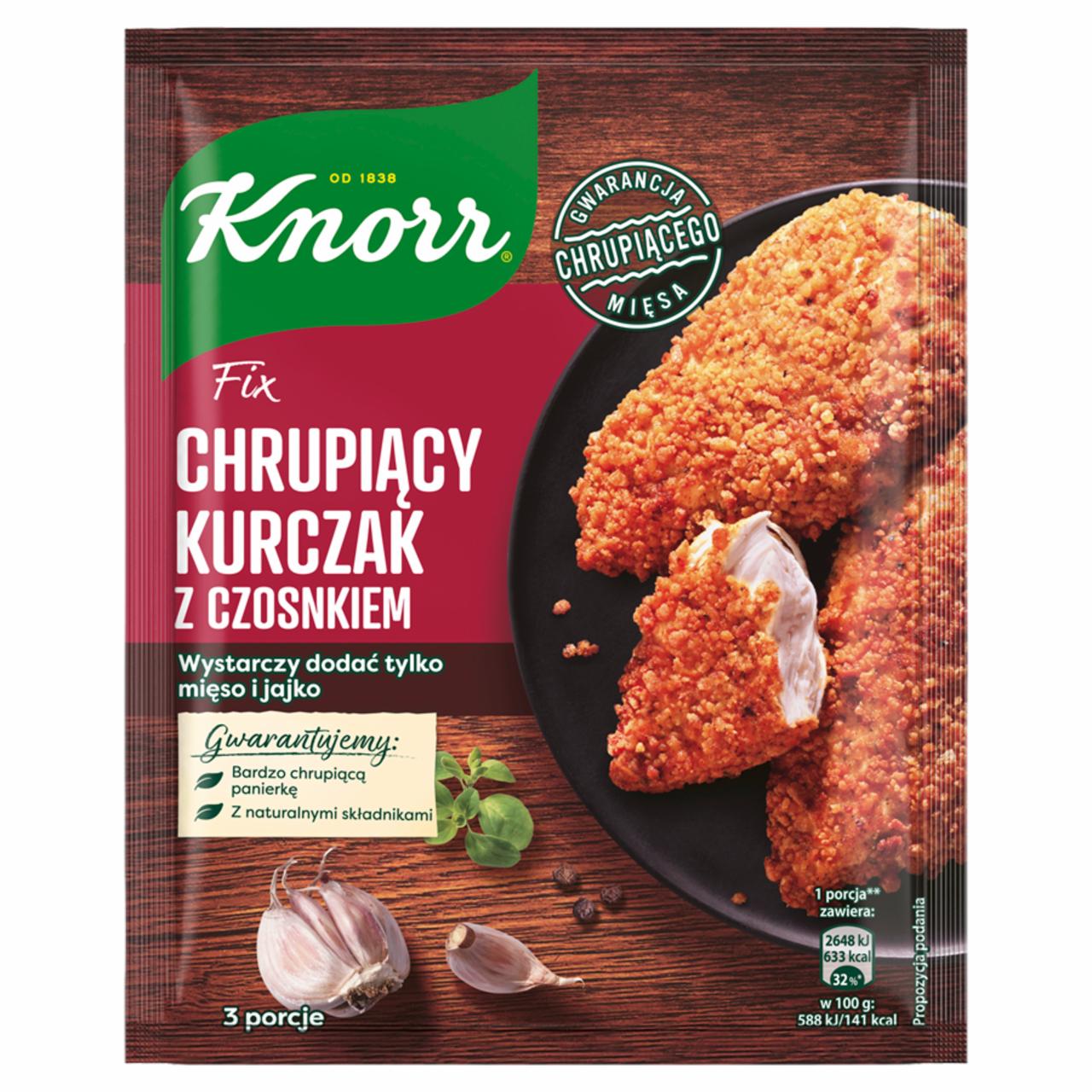 Zdjęcia - Knorr Fix panierka Chrupiący kurczak z czosnkiem 70 g