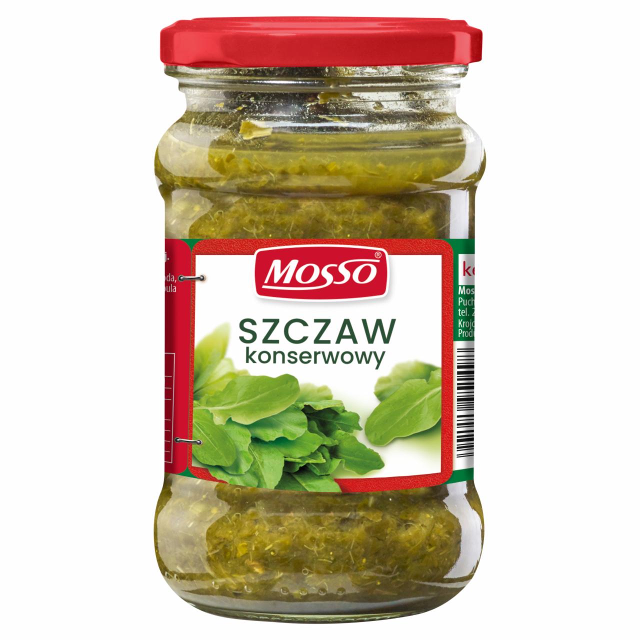 Zdjęcia - Mosso Szczaw konserwowy 270 g