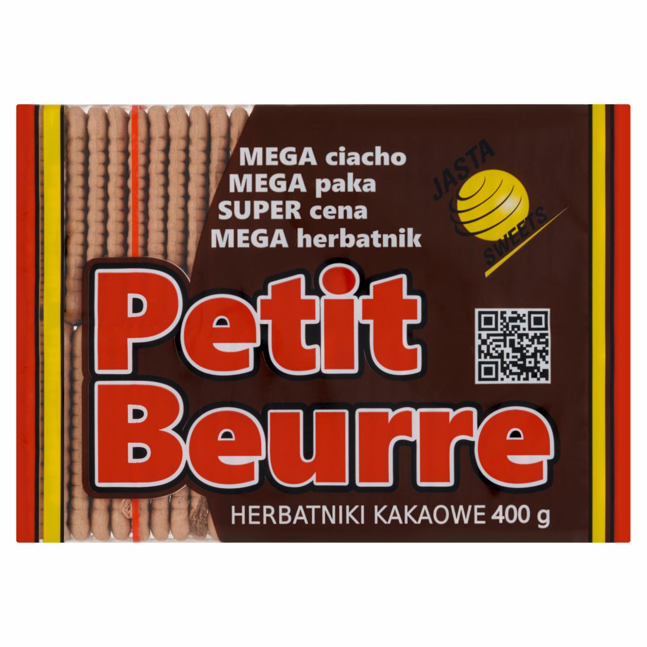 Zdjęcia - Jasta Sweets Herbatniki kakaowe Petit Beurre 400 g