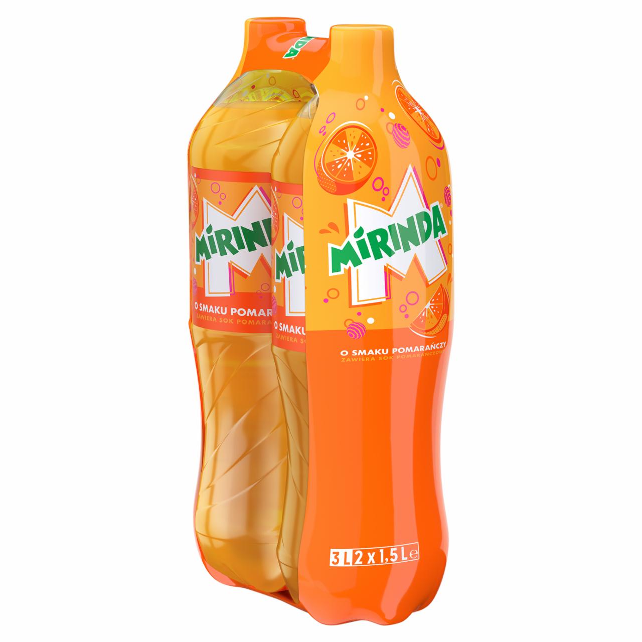 Zdjęcia - Mirinda Napój gazowany o smaku pomarańczy 3 l (2 x 1,5 l)