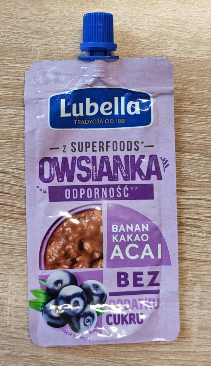 Zdjęcia - Owsianka odporność banan kakao acai Lubella