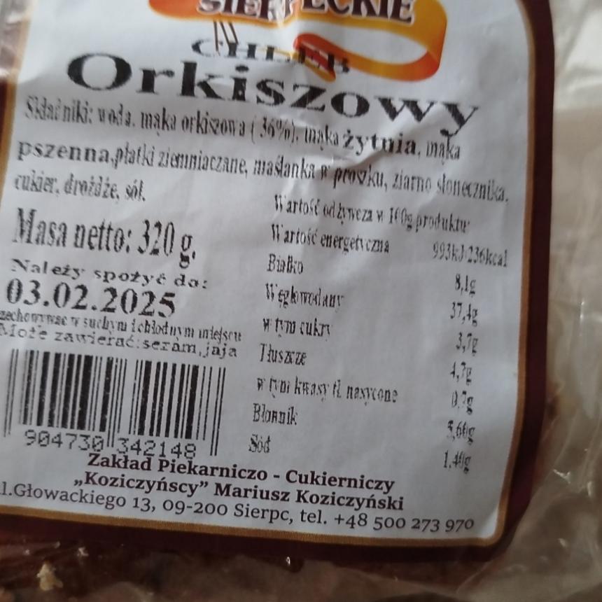 Zdjęcia - Chleb orkiszowy Pieczywo Sierpeckie