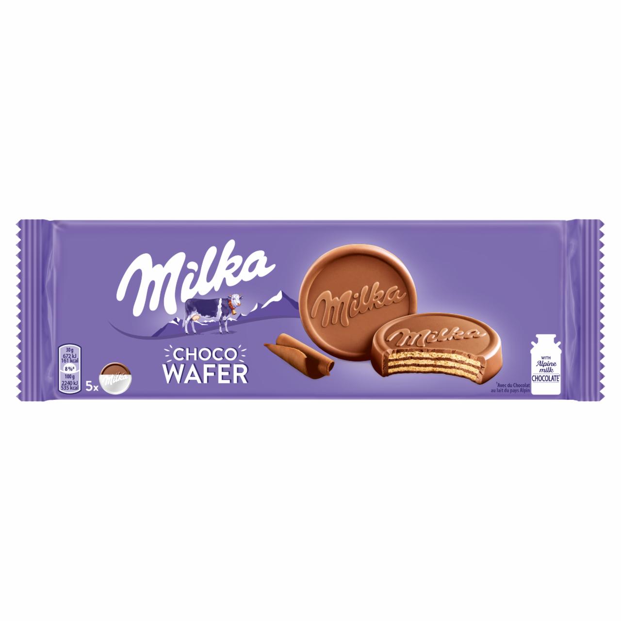 Zdjęcia - Milka Choco Wafer Wafelek z kremem kakaowym oblany czekoladą mleczną 150 g (5 x 30 g)