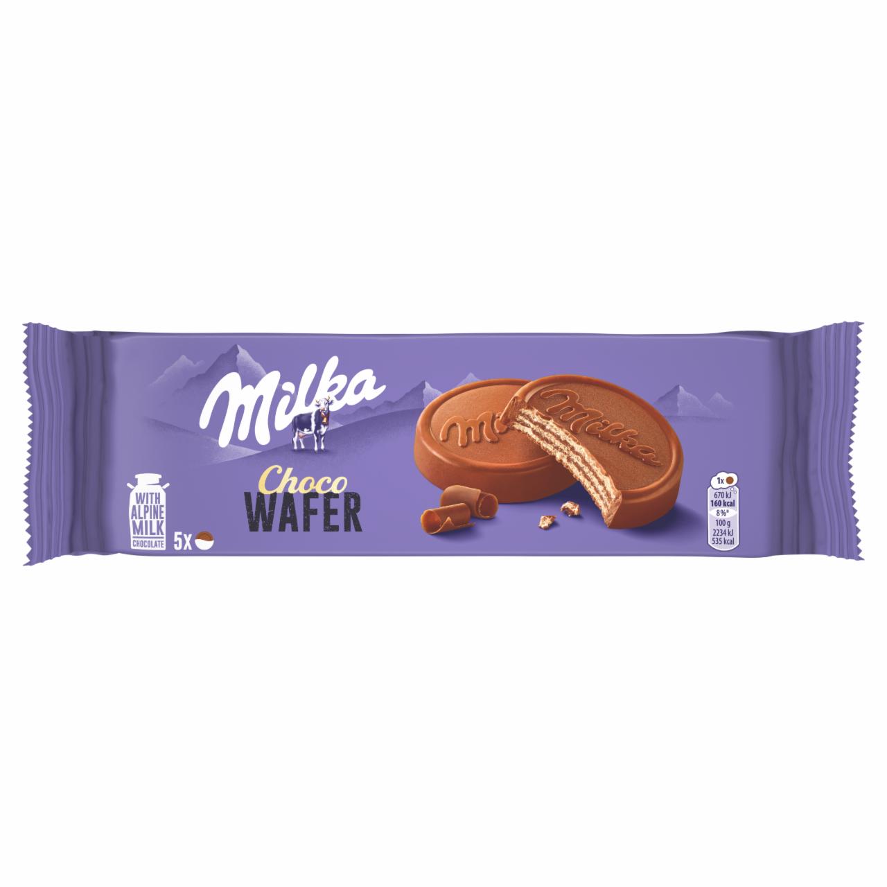 Zdjęcia - Milka Choco Wafer Wafelek z kremem kakaowym oblany czekoladą mleczną 150 g (5 x 30 g)