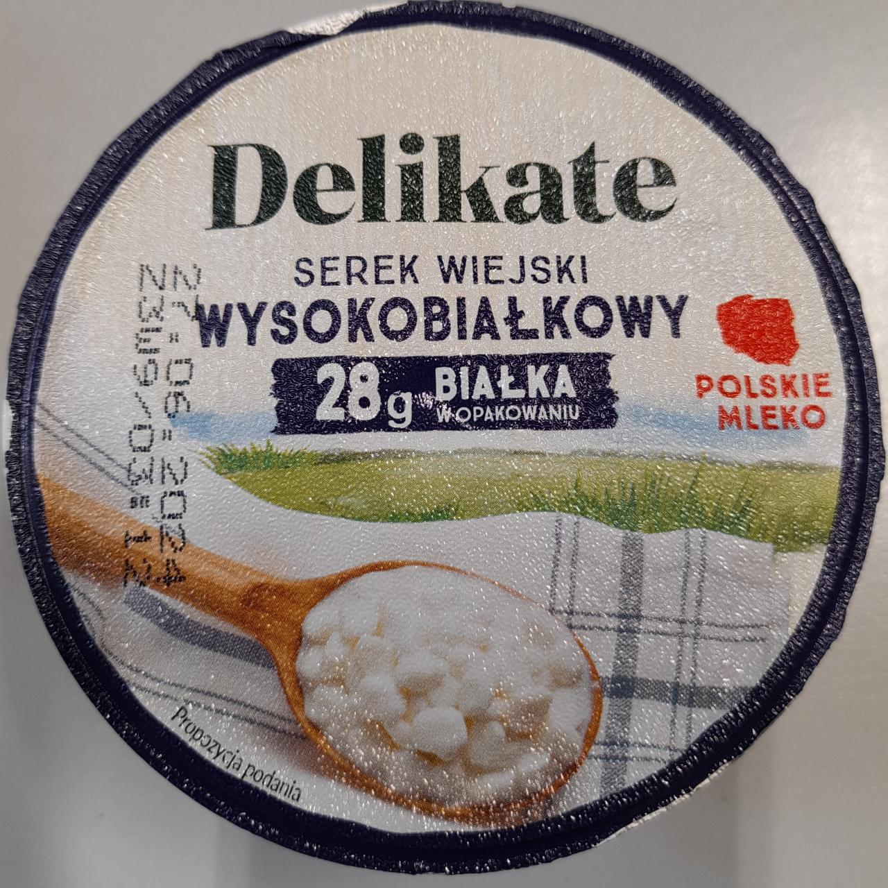 Zdjęcia - Serek wiejski wysokobiałkowy Delikate