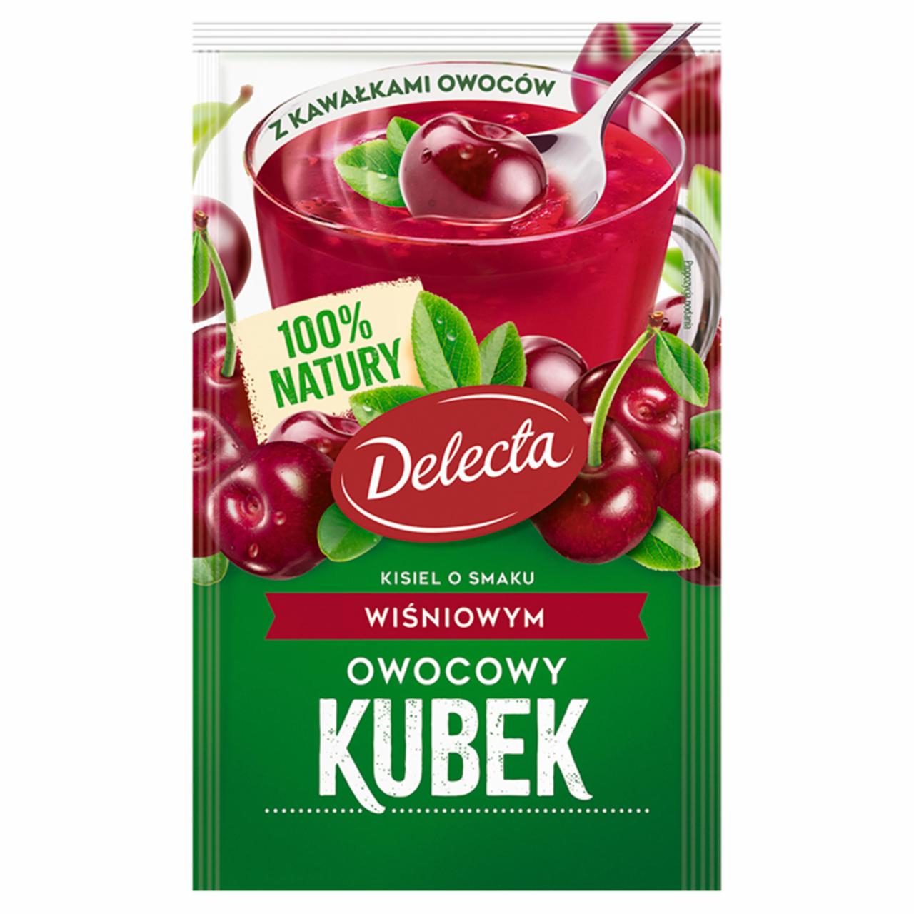 Zdjęcia - Delecta Owocowy kubek Kisiel smak wiśniowy 30 g