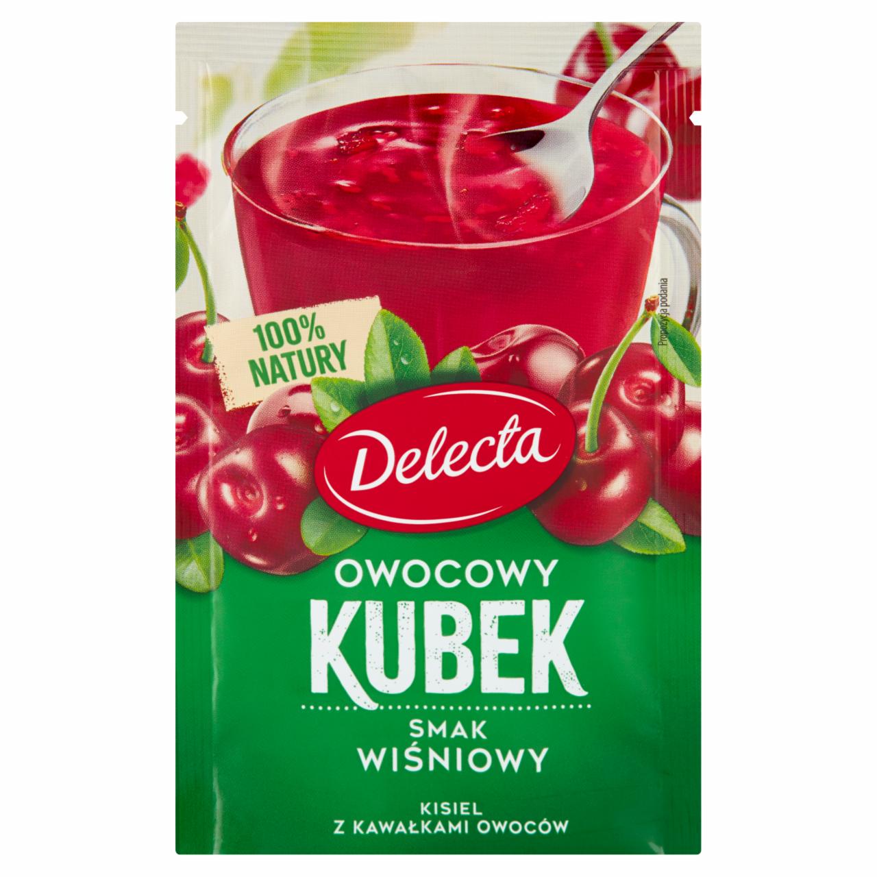 Zdjęcia - Delecta Owocowy kubek Kisiel smak wiśniowy 30 g